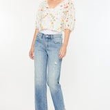 Penelope Mid Rise True Straight Jean (Kan Can)