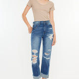 Liv High Rise Cuffed Jean (Kan Can)