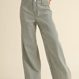 Blue Striped Pattern Pant