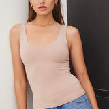 About The Basics Scoop Neck Tank
