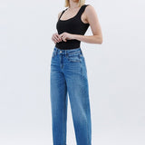 Kate High Rise Barrel Jean (Vervet)