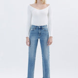Molly Tapered Straight Jean (Vervet)