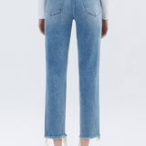 Molly Tapered Straight Jean (Vervet)
