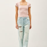 Just Mauvelous Square Neck Tee