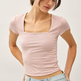 Just Mauvelous Square Neck Tee