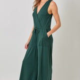 Surplice Neck Jumpsuit