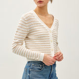 Striped Crop Cardi