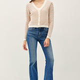 Striped Crop Cardi