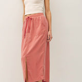 A-Line Tencel Midi Skirt