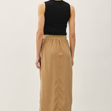 A-Line Tencel Midi Skirt