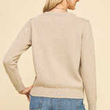 Perfect Combo Button Sweater