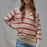 Graham Striped Polo Pullover