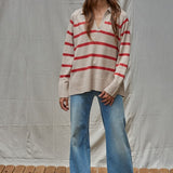 Graham Striped Polo Pullover