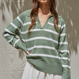 Graham Striped Polo Pullover