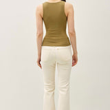 About The Basics Double Lined Square Neck Tank