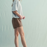 Half Sleeve Drop Shoulder Sweater