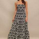 Sweetheart Woven Maxi Dress