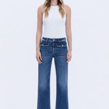 Cheryl Trouser Hem Flare Jean (Vervet)