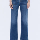 Cheryl Trouser Hem Flare Jean (Vervet)