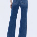 Cheryl Trouser Hem Flare Jean (Vervet)