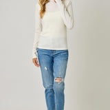 Mock Neck Layering Top