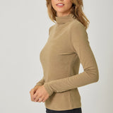 Mock Neck Layering Top