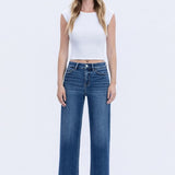 Melanie Trouser Press Wide Leg Jean (Flying Monkey)