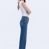 Melanie Trouser Press Wide Leg Jean (Flying Monkey)