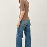 Classic Ribbed Half Sleeve Tee