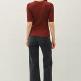 Classic Ribbed Half Sleeve Tee