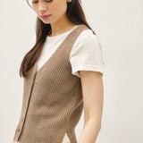 Wool Blend Sweater Vest