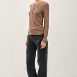 Classic Ribbed Long Sleeve Henley