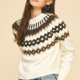 Vintage Geo Print Sweater