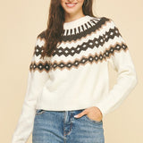 Vintage Geo Print Sweater