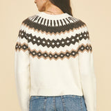 Vintage Geo Print Sweater