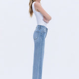Olivia Full Length Wide Leg Jean (Vervet)