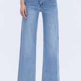 Olivia Full Length Wide Leg Jean (Vervet)