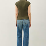 Classic Mockneck Ribbed Top