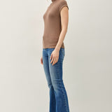 Classic Mockneck Ribbed Top