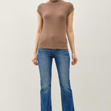 Classic Mockneck Ribbed Top
