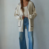 Lotte Contrast Stitch Cardi