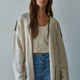 Lotte Contrast Stitch Cardi