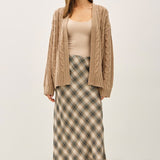 Chunky Cable Knit Cardigan