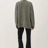 Chunky Cable Knit Cardigan