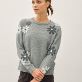 Floral Accent Sweater