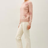 Floral Accent Sweater