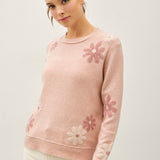 Floral Accent Sweater