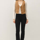 Suede Feel Sherpa Vest