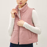 Ribbed & Cropped Puffer Vest