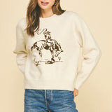 Cowboy Graphic Sweater
